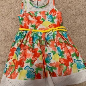 NWT - Girls A-line Butterfly Dress